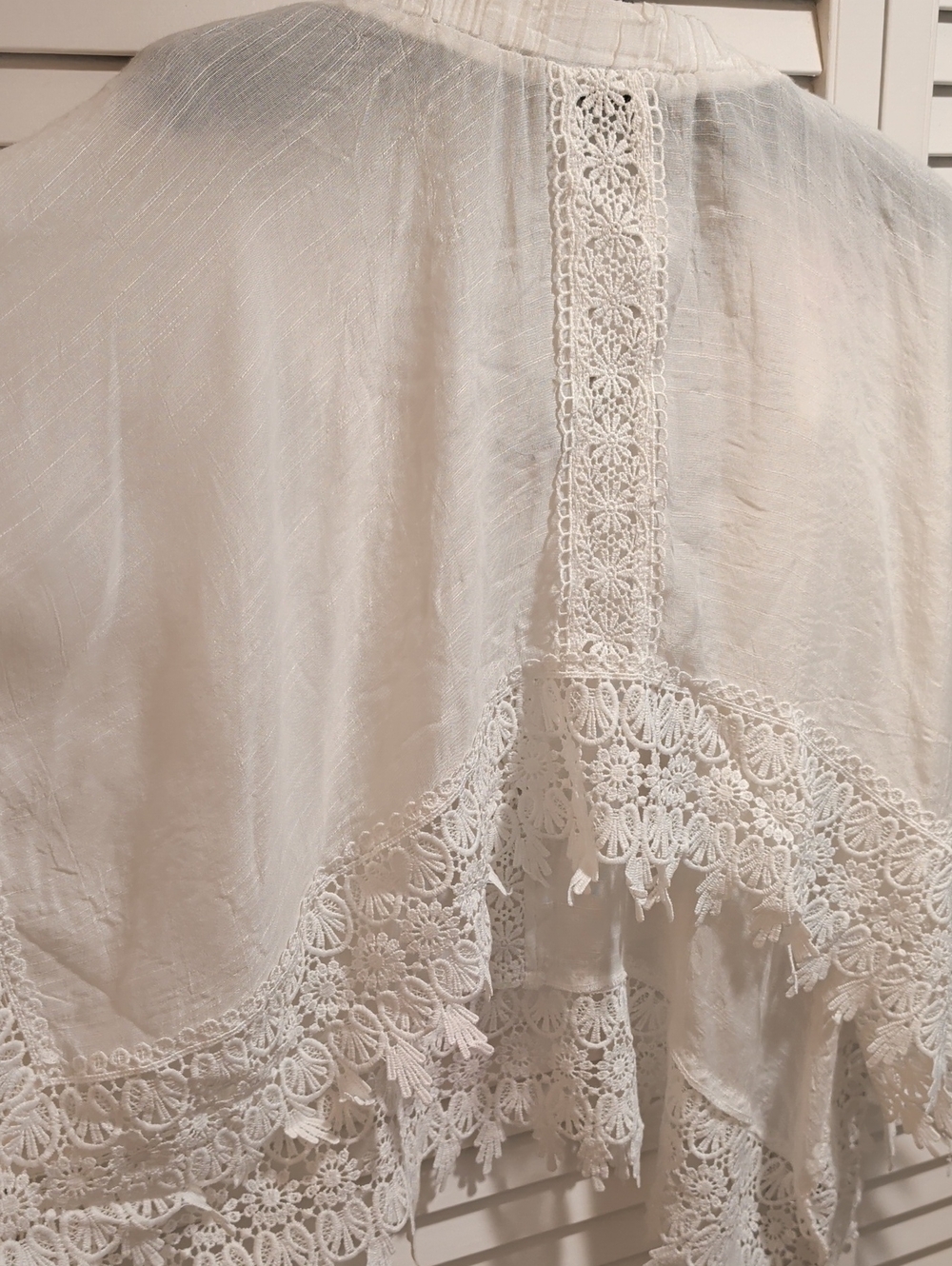 Fashion Nova White Lace Off-Shoulder Top